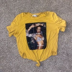 Aaliyah cropped tee